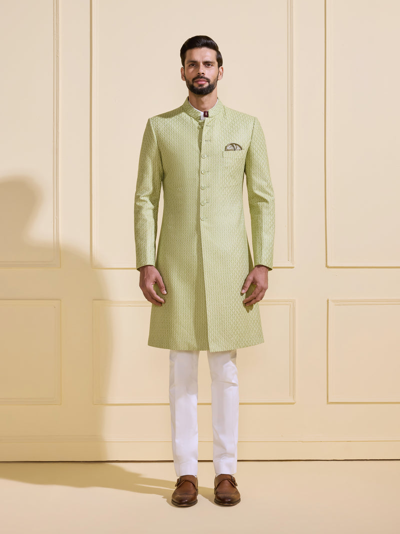 BESPOKE LUSH: LIGHT GREEN ACHKAN