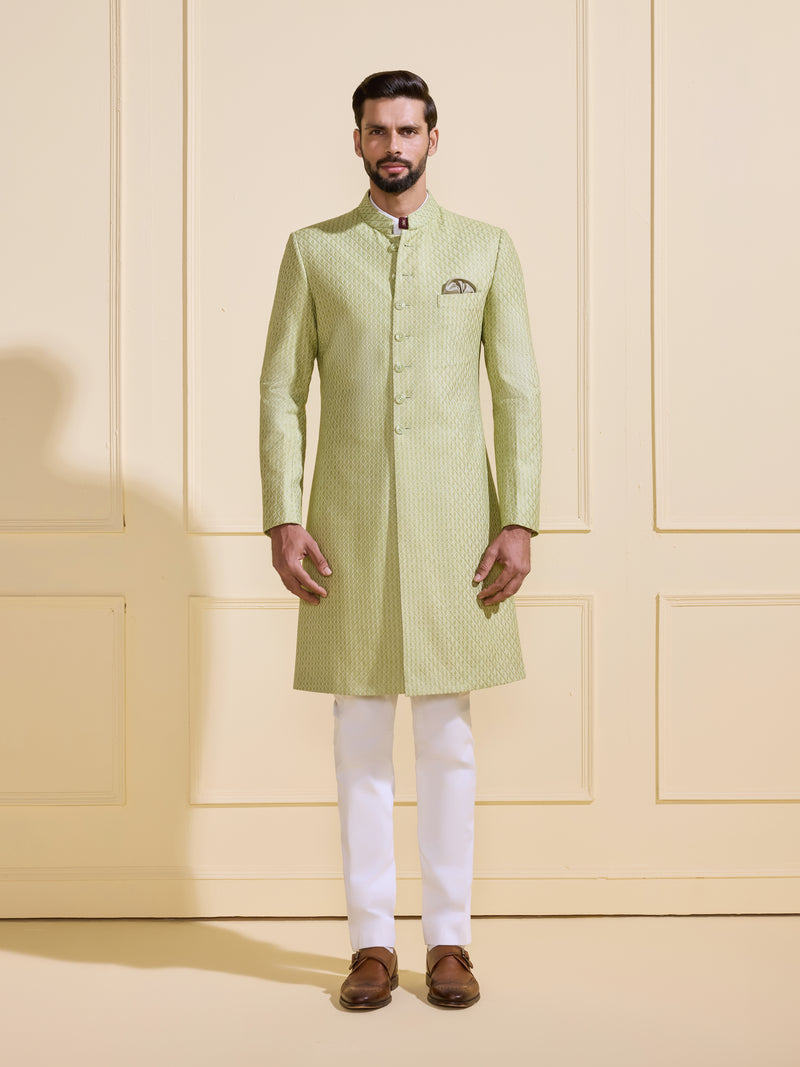 BESPOKE LUSH: LIGHT GREEN ACHKAN