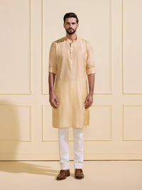 THE SUNLIT GRACE: LIGHT GOLDEN KURTA