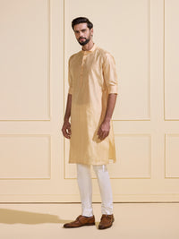 THE SUNLIT GRACE: LIGHT GOLDEN KURTA