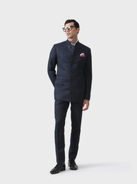 ELITE ELEGANCE HANDMADE BANDHGALA SUIT IN WOOL