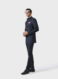 ELITE ELEGANCE HANDMADE BANDHGALA SUIT IN WOOL