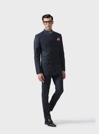 ELITE ELEGANCE HANDMADE BANDHGALA SUIT IN WOOL