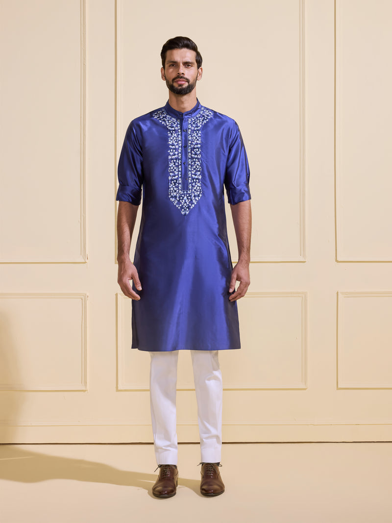 THE OPULENT COBALT GLOW KURTA