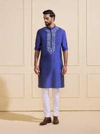 THE OPULENT COBALT GLOW KURTA