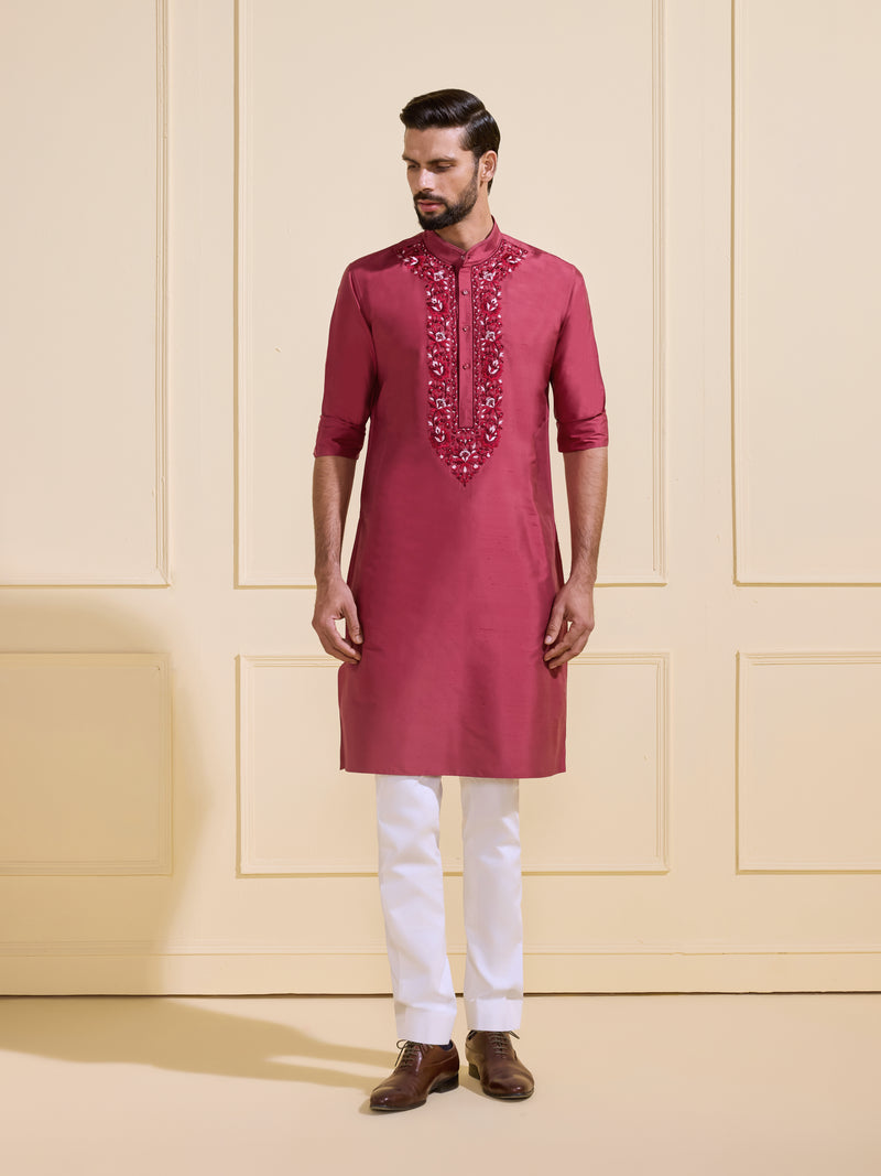 MAJESTIC MAROON KURTA