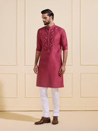 MAJESTIC MAROON KURTA