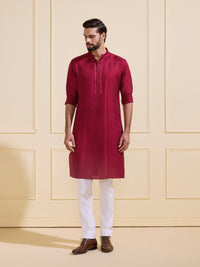 THE BESPOKE SCARLET RED KURTA