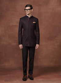 EMINENT ELEGANCE WOOLEN BANDHGALA JACKET