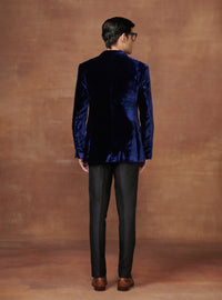 MAJESTIC MIDNIGHT ROYAL BLUE TUXEDO JACKET