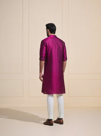 THE GRAPE SILK: A LUSTROUS FESTIVE KURTA