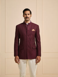 THE MAHARAJA’S MUSE: MAROON ALLURE BANDHGALA