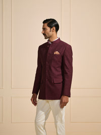 THE MAHARAJA’S MUSE: MAROON ALLURE BANDHGALA