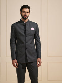 THE SHADOWED ELEGANCE: A FORMAL BANDHGALA SUIT