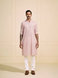 THE HEATHER GLOW: A KURTA OF MINIMAL SOPHISTICATION