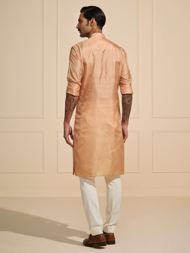 THE PEACH PERFECTION: TRANQUIL FESTIVE KURTA