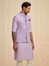 LAVENDER DREAM: THE EMBROIDERED REVERIE WAISTCOAT