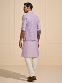 LAVENDER DREAM: THE EMBROIDERED REVERIE WAISTCOAT