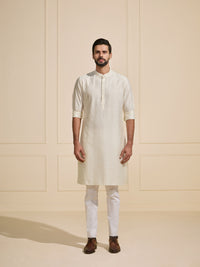 THE SERENE SIMPLICITY: MINIMAL LUXE WHITE KURTA