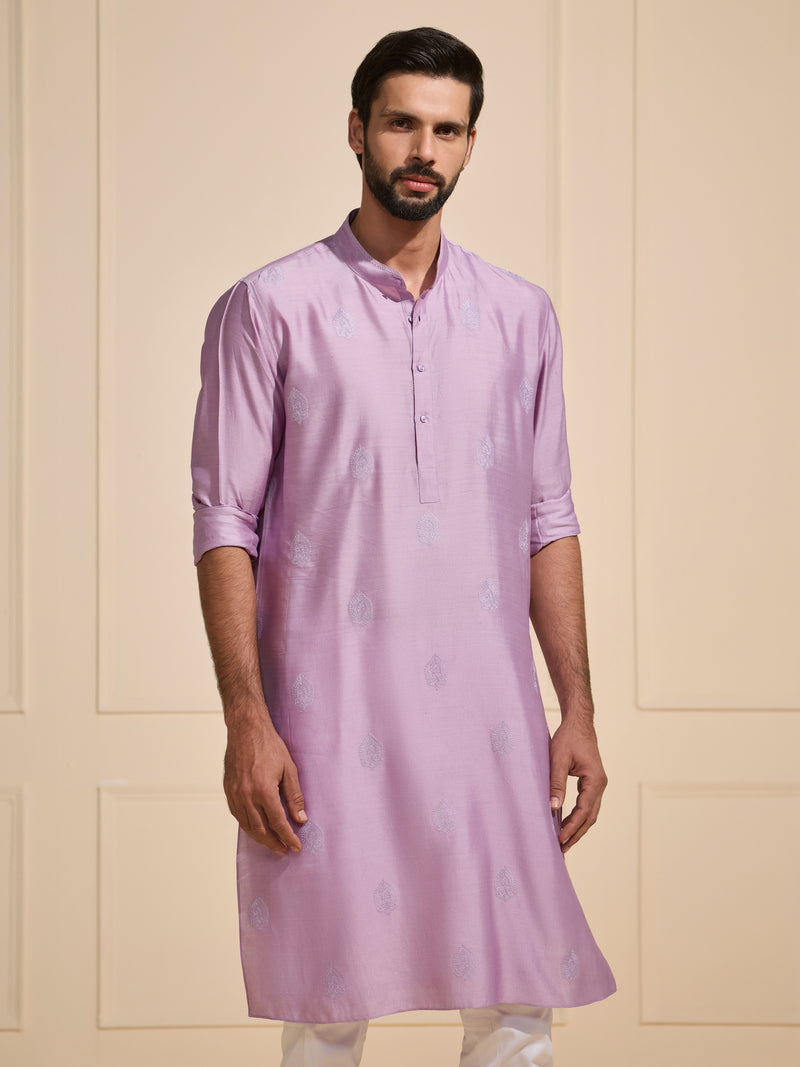 THE OPULENT LAVENDER GLOW KURTA