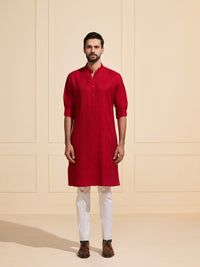 THE FIERY BLOOM: TRADITIONAL FESTIVE KURTA