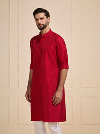 THE FIERY BLOOM: TRADITIONAL FESTIVE KURTA