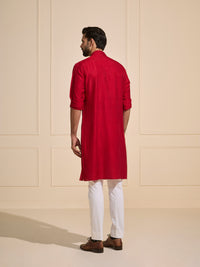 THE FIERY BLOOM: TRADITIONAL FESTIVE KURTA