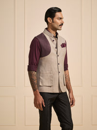 THE AURELIUS DAWN: BEIGE ELEGANCE BESPOKE WAISTCOAT