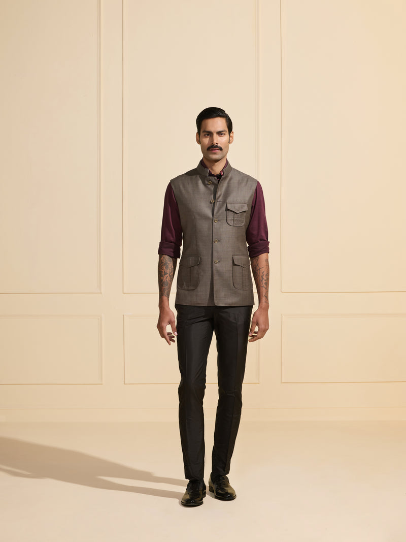 THE URBAN ARISTOCRAT: STEEL GREY WAISTCOAT