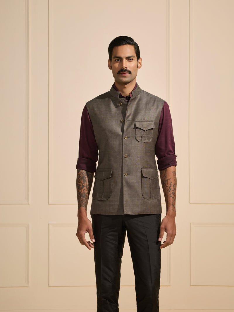 THE URBAN ARISTOCRAT: STEEL GREY WAISTCOAT