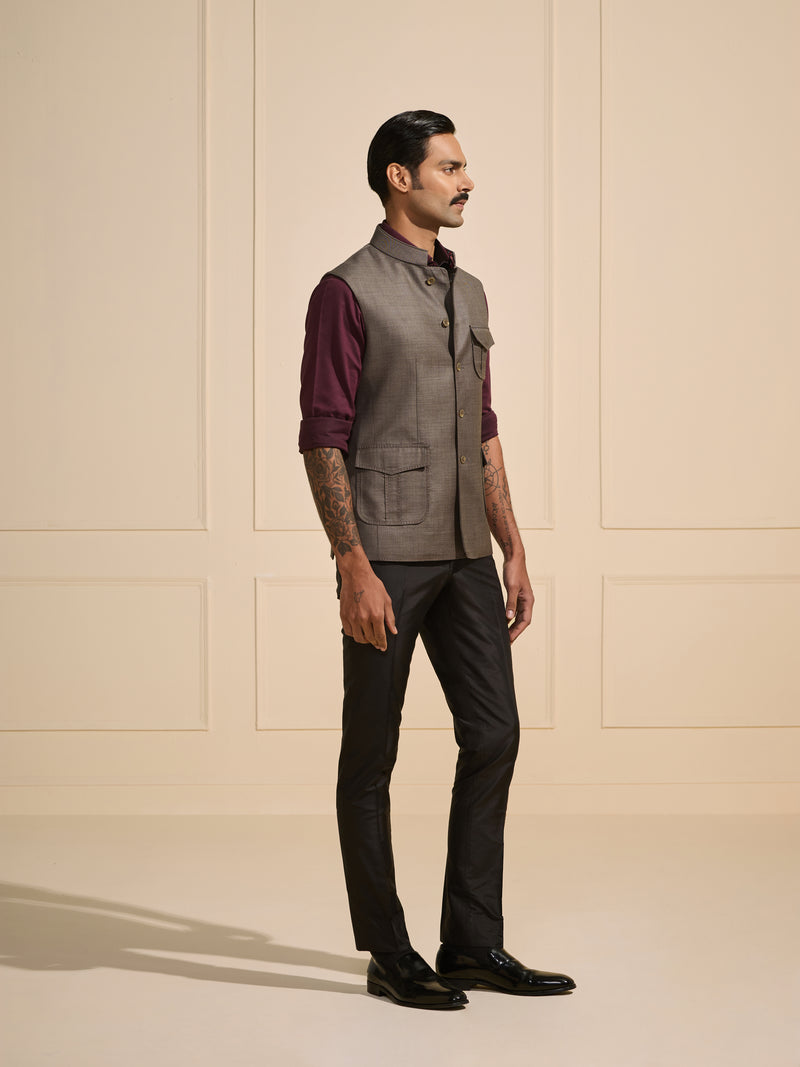 THE URBAN ARISTOCRAT: STEEL GREY WAISTCOAT