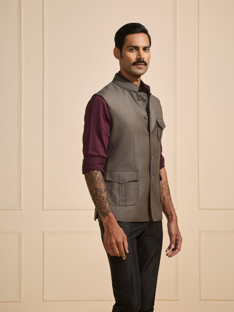 THE URBAN ARISTOCRAT: STEEL GREY WAISTCOAT