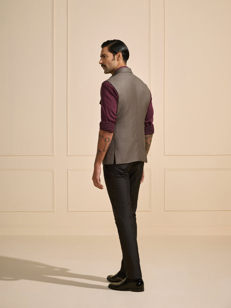 THE URBAN ARISTOCRAT: STEEL GREY WAISTCOAT