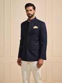 THE OBSIDIAN GEOMETRIC BESPOKE BANDHGALA