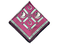 GALLOPING GRACE SILK POCKET SQUARE