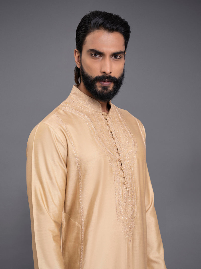 ALIGARHI LOOP BUTTON KURTA