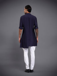 ASYMMETRIC CENTER FRONT FLAP KURTA