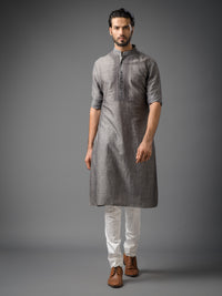 SMOKED PEBBLE STONE KURTA