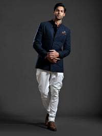 BLUE BANDHGALA JACKET