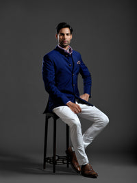 RAJASTHANI SAPPHIRE BANDHGALA JACKET