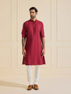 THE DISCERNING MAROON MAJESTY KURTA