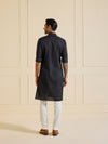 THE MIDNIGHT NOIR OPULENT KURTA