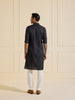 THE MIDNIGHT NOIR OPULENT KURTA