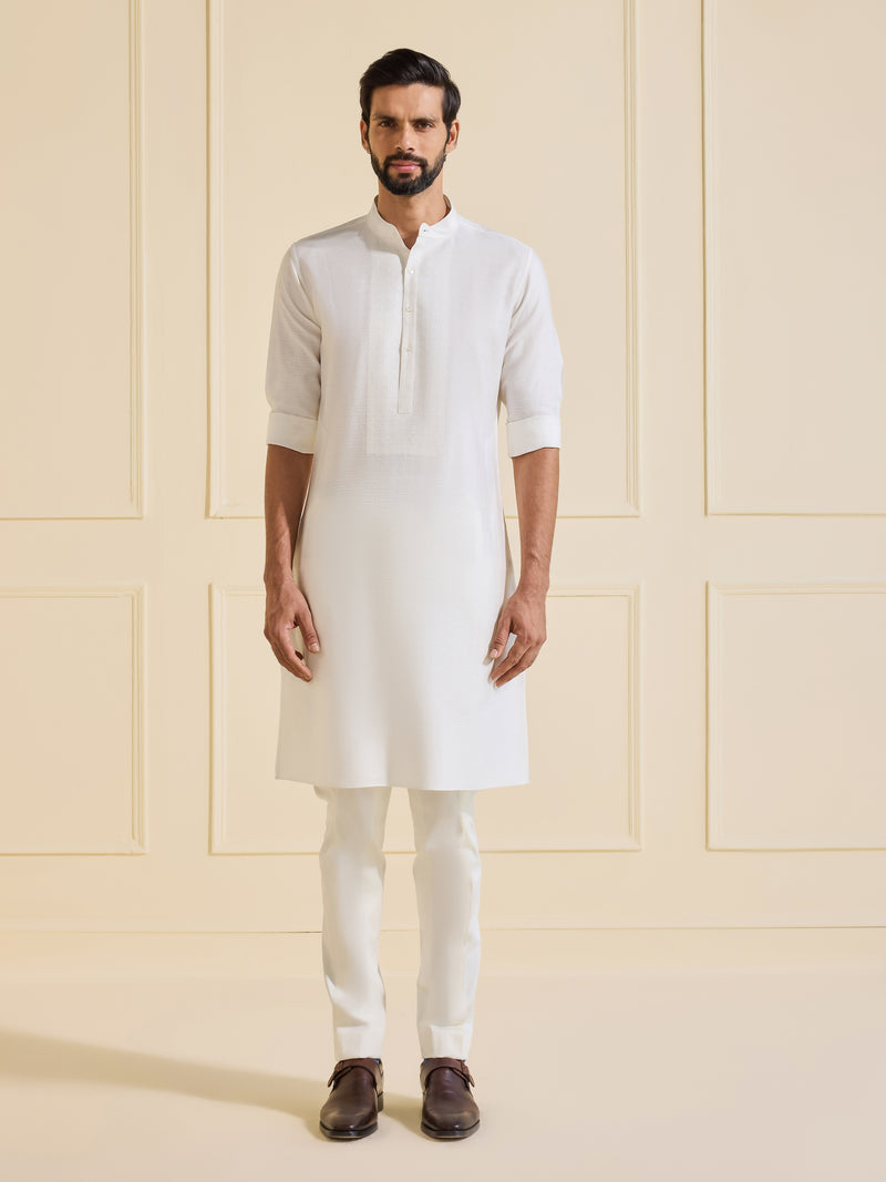 WHISPERS OF IVORY: A HANDCRAFTED KURTA