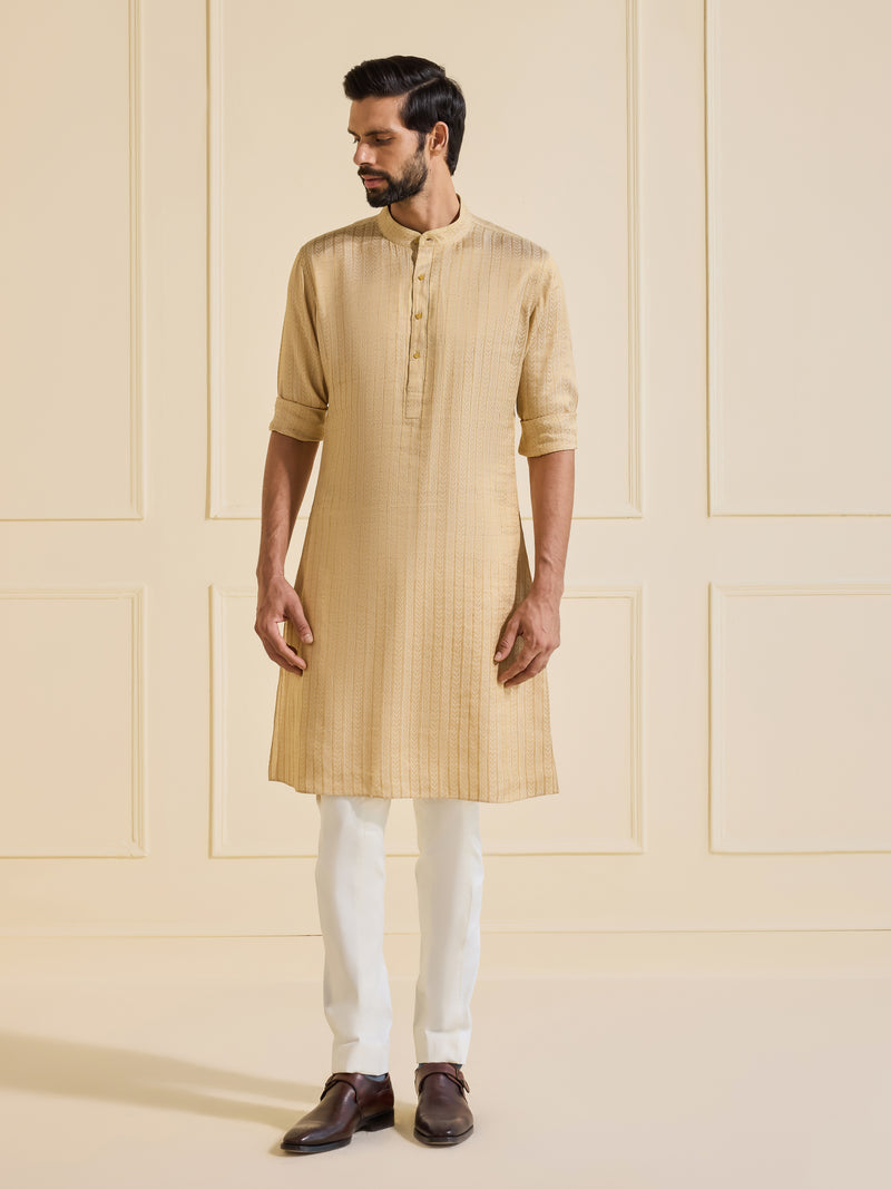 THE SHAHZADA WOVEN KURTA