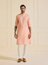 THE ORNATE PEACH BLOSSOM KURTA