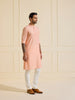 THE ORNATE PEACH BLOSSOM KURTA