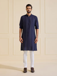 MIDNIGHT OPULENCE: THE REGAL DEEP BLUE KURTA