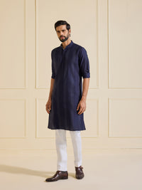 MIDNIGHT OPULENCE: THE REGAL DEEP BLUE KURTA