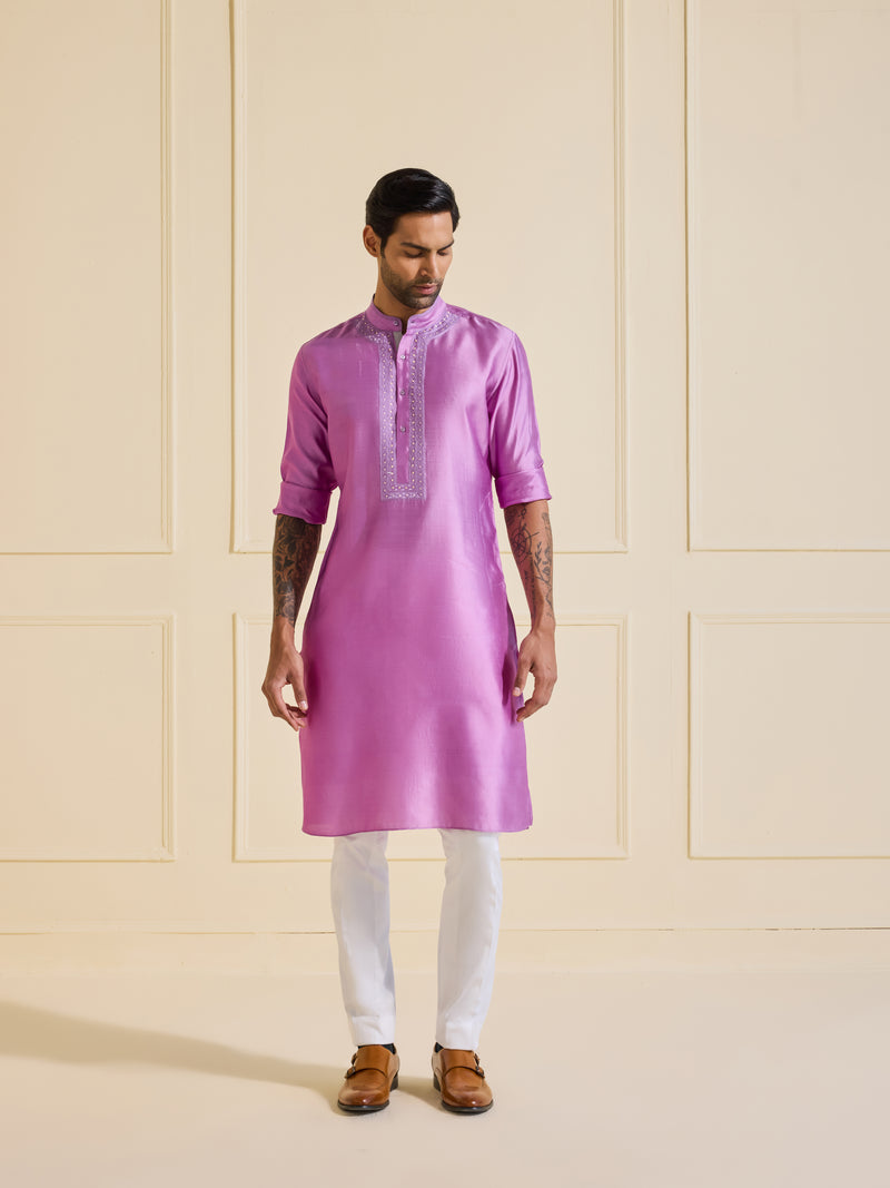 THE RADIANT SHIMMER LAVENDER KURTA